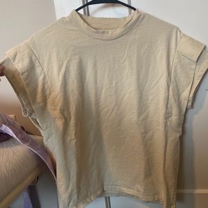 Cream Crop Top